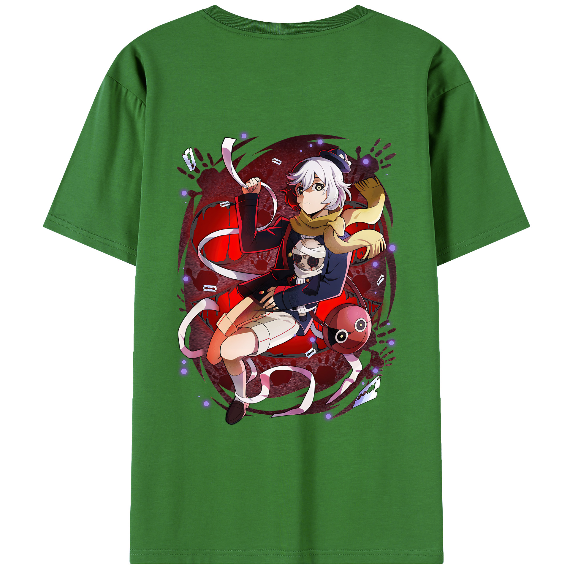 （画像用） 文豪ストレイドッグス Bungo Stray Dogs レディース半袖Tシャツ(バックプリント)